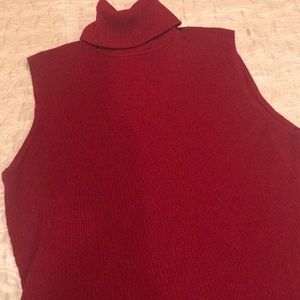 XL Ribbed Red Tank